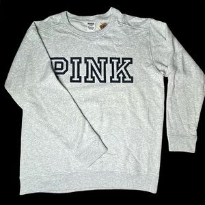 ♥️ VS-PINK: light Grey Sweatshirt